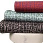 Preview: Sportjersey - bi-elastisch matt - Abstract Inca - grün/hellblau