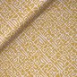Preview: Sportjersey - bi-elastisch matt - Abstract Inca - senf/flieder