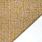 Preview: Sportjersey - bi-elastisch matt - Abstract Inca - senf/flieder