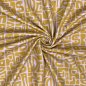 Preview: Sportjersey - bi-elastisch matt - Abstract Inca - senf/flieder