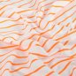 Preview: French Terry - Neon Stripes - neon orange/white