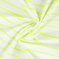 Preview: French Terry - Neon Stripes - neon yellow/white