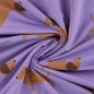 Preview: French Terry - brushed - Luipold Dackel - lilac/brown