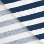Preview: Baumwoll Frottee Terry - Balance Stripes - denim