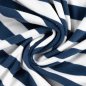 Preview: Baumwoll Frottee Terry - Balance Stripes - denim