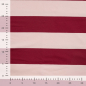 Preview: RESTSTÜCK 0,50m !!! - French Terry - Blockstreifen - bordeaux/nude