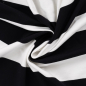 Preview: French Terry - Blockstreifen - black/white