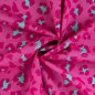 Preview: Baumwoll Voile - Ansas Leo - fuchsia/türkis