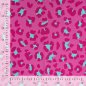 Preview: Baumwoll Voile - Ansas Leo - fuchsia/türkis