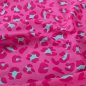 Preview: Baumwoll Voile - Ansas Leo - fuchsia/türkis