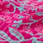 Preview: Doubleface Baumwoll Stepper - Delara Flower - fuchsia/türkis