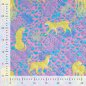 Preview: Doubleface Baumwoll Stepper - Zebra Leo - rosa/gelb