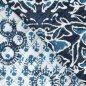 Preview: Doubleface Baumwoll Stepper - Elwine Flowers - dark navy/blue