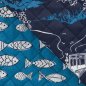 Preview: Doubleface Baumwoll Stepper - Svana - dark navy/blue