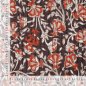 Preview: Doubleface Baumwoll Stepper - Moreen Flowers - brown/rost