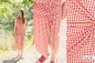 Preview: Baumwolle Seersucker - Checks red/white - Fibremood No. 34