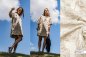 Preview: Baumwoll/Leinen - Jacquard Flower- creme - Fibremood No. 34
