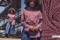 Preview: Baumwoll Popeline - stripes - bordeaux - Fibremood No. 35