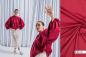 Preview: Baumwolle - Popeline - stone washed - dunkelrot - Fibremood No. 40