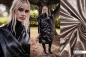 Preview: Kunstleder - vegan - Snake - dunkelbraun - Fibremood Special No. 5