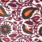 Preview: Teddy Plüsch - Mantelstoff - Paisley - bordeaux
