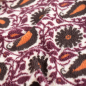 Preview: Teddy Plüsch - Mantelstoff - Paisley - bordeaux
