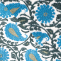 Preview: Teddy Plüsch - Mantelstoff - Paisley - petrol
