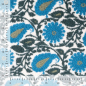 Preview: Teddy Plüsch - Mantelstoff - Paisley - petrol