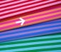 Preview: Bio Ringeljersey - A55/A86 - ortensia/melone - Summer Stripes - Hamburger Liebe - Albstoffe