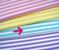 Preview: Bio Ringeljersey - A45/A17 - celeste/meringa - Summer Stripes - Hamburger Liebe - Albstoffe