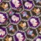 Preview: RESTSTÜCK 2,00m !!! - Bio Sweat - Woof - Col. 02 brown - Bling Bling - Hamburger Liebe - Albstoffe
