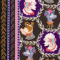 Preview: RESTSTÜCK 2,00m !!! - Bio Sweat - Woof - Col. 02 brown - Bling Bling - Hamburger Liebe - Albstoffe