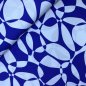 Preview: Viskose - Compass Circles - royal/hellblau