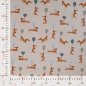 Preview: Jersey - Flying Wiener Dog - greige