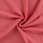 Preview: Doubleface Musselin - uni - salmon/rot