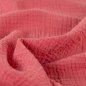 Preview: Doubleface Musselin - uni - salmon/rot