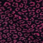 Preview: Teddy Plüsch - Mantelstoff - Maxime Leo - dark navy/fuchsia