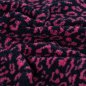 Preview: Teddy Plüsch - Mantelstoff - Maxime Leo - dark navy/fuchsia