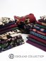 Preview: French Terry - Panel - Argyle Leo Rauten - burgundy - Geoluxe by Ki-ba-doo - Swafing