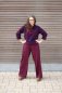 Preview: Viskose - Chain Twist - aubergine/burgundy - Geoluxe by Ki-ba-doo - Swafing
