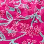 Preview: Baumwoll Voile - Annabella Flowers - fuchsia/türkis