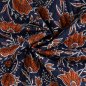 Preview: Doubleface Baumwoll Stepper - Eska - dark navy/rost