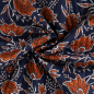 Preview: RESTSTÜCK 2,00m !!! - Doubleface Baumwoll Stepper - Eska - dark navy/rost