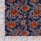Preview: Doubleface Baumwoll Stepper - Eska - dark navy/rost