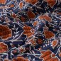 Preview: Doubleface Baumwoll Stepper - Eska - dark navy/rost