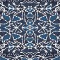 Preview: Baumwoll Voile - Haide Flowers - dark navy/ blue