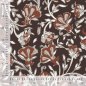 Preview: Baumwoll Voile - Donna Flowers - brown/rost