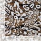 Preview: Viskose Popeline - Abstrakt Leo - brown/offwhite