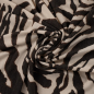 Preview: Viskose Feinstrickjersey - Panya Zebra - ecru/dark brown