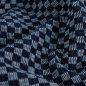 Preview: Jacquard Denim - Barry Check - dark blue